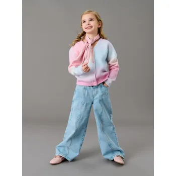 Dívčí džíny Sinsay - Džíny s širokými nohavicemi - modrá - 290AO-50J - 290AO-50J-122