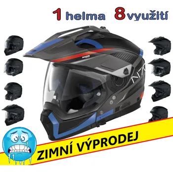 Helma na motorku Helma Nolan N70-2 X - POSLEDNÍ KUSY SKLADEM Velikost: XL