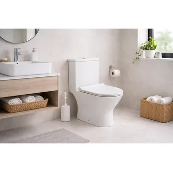 Klozet Bílé kombi WC WHITE LINE s nádržkou a sedátkem + slevový kód