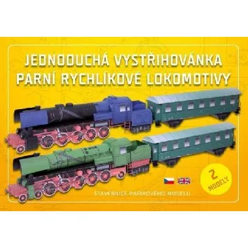 omalovánky Parní rychlíkové lokomotivy - Jednoduchá vystřihovánka - Ivan Zadražil