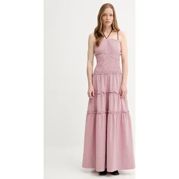 Dámské šaty Bavlněné šaty Alohas Masami R100944 růžová 30X, vel. M