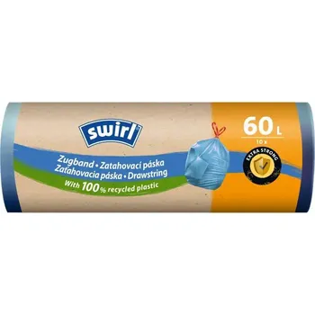 Pytle na odpadky SWIRL Zatahovací pytle na odpad 60L - 62 x 66 cm - role 10 ks