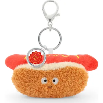 plyšák Keeleco Přívěsek na Tašku Hot Dog 12 cm