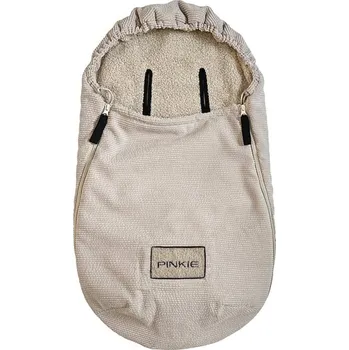 Fusak PINKIE Fusak 0 - 12 měsíců Fur Teddy Cream - svislé průstřihy