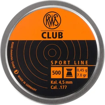 Diabolka Diabolo RWS CLUB cal.4,5mm 500ks