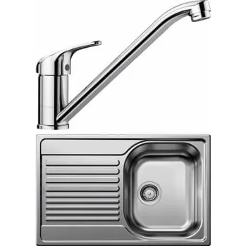 Nerezový dřez Blanco SET 04-A 25 Tipo 45 S Compact Přírodní lesk + Daras Chrom