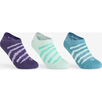 Pánské ponožky DECATHLON Dětské nízké tenisové ponožky RS160 3 páry 35/38 FIALOVÁ|MODRÁ|ZELENÁ