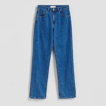 Dámské oblečení Reserved - Džíny straight - modrá - 172IL-55J - 172IL-55J-46