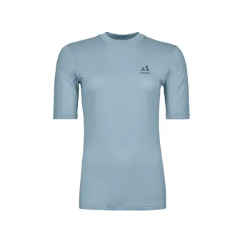 Dámské tričko Ortovox 185 Merino Mtn Hug T-Shirt W glacier grey XL; Modrá triko + DÁREK DLE VÝBĚRU!