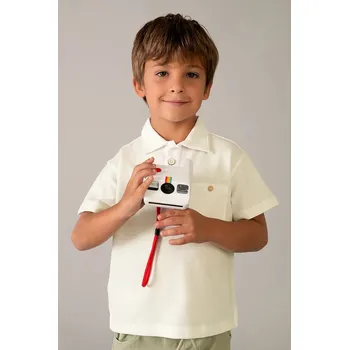 Chlapecké tričko Dětská bavlněná polokošile Mayoral 3105.5C.Mini.PPY2 béžová 01X, vel. 98