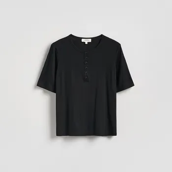 Reserved - Halenka z viskózy - černý - 504IY-99X - 504IY-99X-M