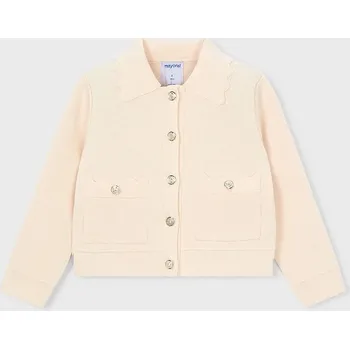 Dívčí svetr Dětský kardigan Mayoral 3450.6A.Mini.PPY2 béžová 01X, vel. 122