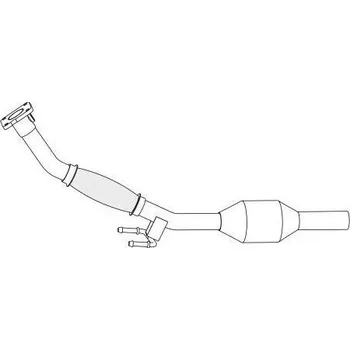 Přední díl výfuku přední díl výfuku s katalyzátorem