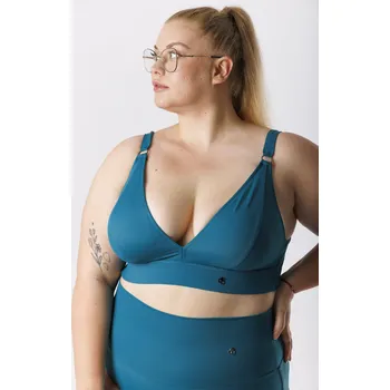 Dámské plavky GoldBee Plavky Vrchní Díl Pro Velká Prsa Petrol Barva: Petrol, Velikost: XXL