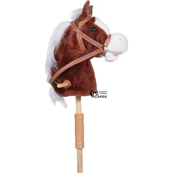 Žertovný předmět Hlava koně HKM -BELLA- - Hnědá/Bílá
