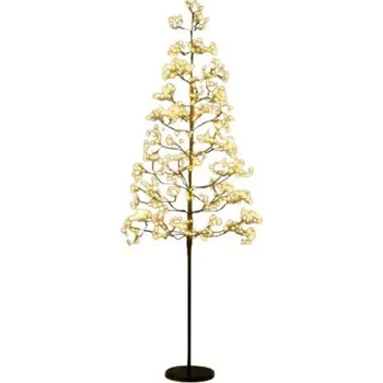 Vánoční stromek Osvětlený LED stromeček CM25142DE-M s 1000 teplými bílými světly, 150 cm - A COSTWAY