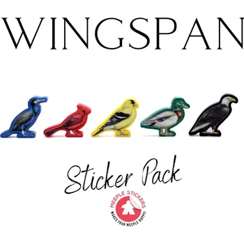 Příslušenství k deskovým hrám MeepleStickers Samolepky a žetony pro Na křídlech