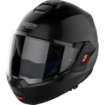 Helma na motorku Moto helma Nolan N120-1 Classic N-com Glossy Black 3 Velikost: XL