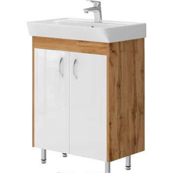 Koupelnový nábytek Lavedo Trinity Wotan Oak 60 koupelnová skříňka s umyvadlem