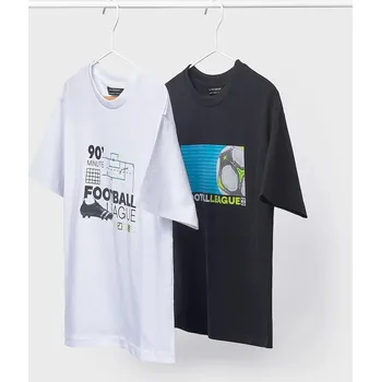 Chlapecké tričko Dětské bavlněné tričko Mayoral 2-pack 6040.7G.Junior.PPY2 černá 99X, vel. 140