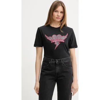 Pánské tričko Bavlněné tričko ZADIG&VOLTAIRE JWTS02856 černá 99X, vel. XS