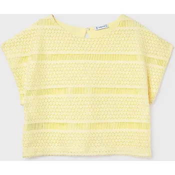 Dívčí tričko Dětské tričko Mayoral 6022.8C.Junior.PPY2 žlutá 10X, vel. 152