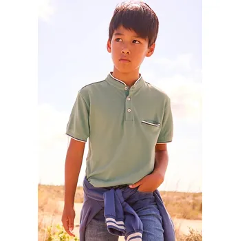 Chlapecké tričko Dětská bavlněná polokošile Mayoral 6163.7B.Junior.PPY2 zelená 77X, vel. 160