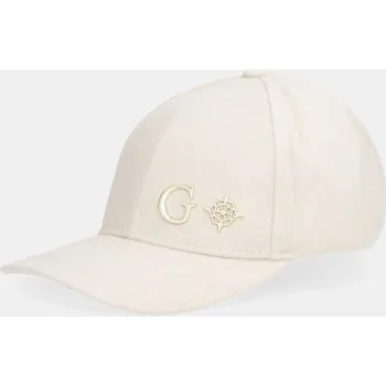 Oblečení a móda Kšiltovka s příměsí vlny Guess AW5471.POL01 béžová 01X, vel. ONE SIZE