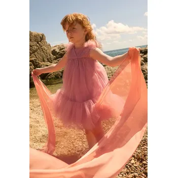 Dívčí šaty Dívčí šaty Abel&Lula 5039.5.Mini.PPY2 růžová 34X, vel. 128