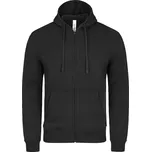 CODY HODDIE ZIPPER pánská mikina na zip s kapucí - černá: 4XL