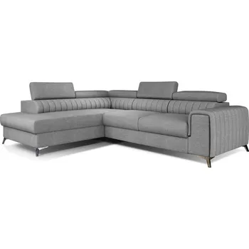 Nábytek Rohová sedačka CURRAN 20, levá, světle šedá látka +možnost VÝNOSU + vyzvednutí ZDARMA