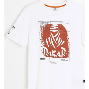 Diverse triko s motivem Dakar bílé