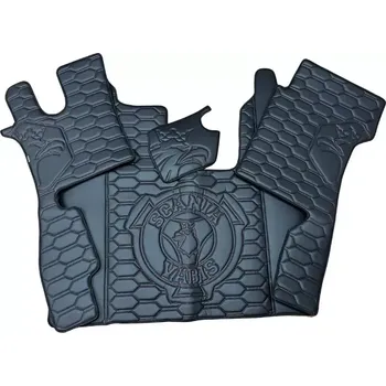 Ochranný autopotah Podlaha SCANIA NTG R (odpružená/pevná)- černá, červené prošívání