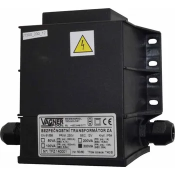 Dílna VÁGNER POOL Bezpečnostní transformátor 300 W, zalitý 230 V/12 V vp-8903001