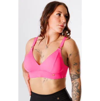 Dámské plavky GoldBee Plavky Vrchní Díl Pro Fšecky Neon Pink Barva: Neon Pink, Velikost: XXL