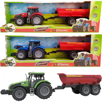 autíčko FARM SERVICE - Traktor s valníkem na obilí se zvuky a světly (1 ks)