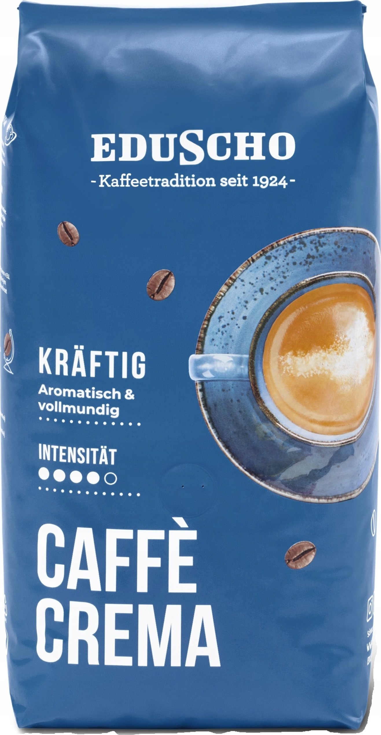 Eduscho Caffe Crema Kräftig zrnková káva 1 kg