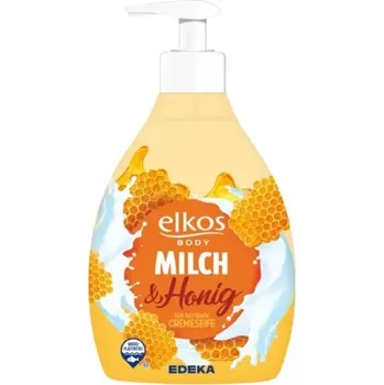 Koupelová kosmetika Elkos Mléko & Med - tekuté mýdlo s dávkovačem 500ml - originál z Německa