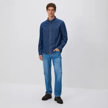 Pánské džíny Reserved - Džíny straight fit - modrá - TU886-55J - TU886-55J-344