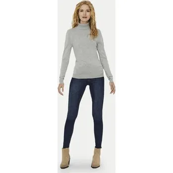 Dámský svetr Vero Moda Rolák Glory 10231630 Šedá Regular Fit XL