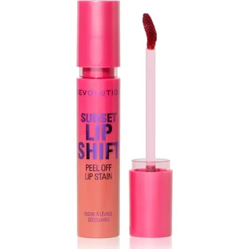 Rtěnka Makeup Revolution Sunset Shift Peel Off Lip Stain slupovací rtěnka odstín Sunset Flushed Pink 3.6 ml