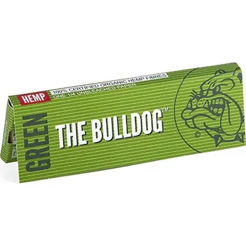 Papírky The Bulldog Dlouhé Hemp Green 50 ks