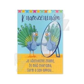 Blahopřání s textem Narozeniny Páv Efekt, Albi