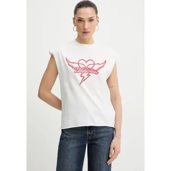 Bavlněný top ZADIG&VOLTAIRE JWTT01280 bílá 00X, vel. S