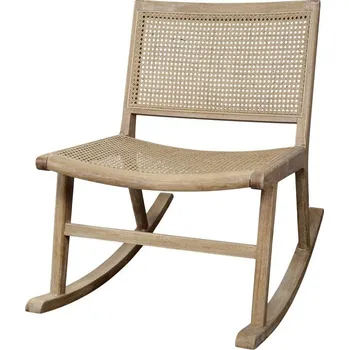 Křeslo Přírodní houpací křeslo s výpletem Lounge French chair - 88*59*78 cm