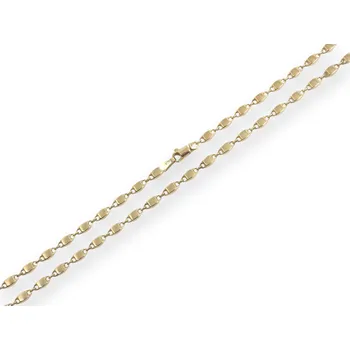 Řetízek Zlatý řetízek Valentino 3D, 50 cm, 6,11 g, Au 585