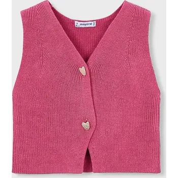 Chlapecká vesta Dětská vesta Mayoral 3385.6F.Mini.PPY2 růžová 42X, vel. 98