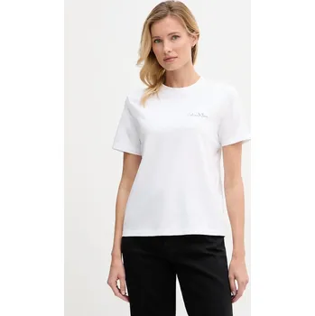 Oblečení a móda Bavlněné tričko Calvin Klein Jeans LV047E809G bílá 00X, vel. XS