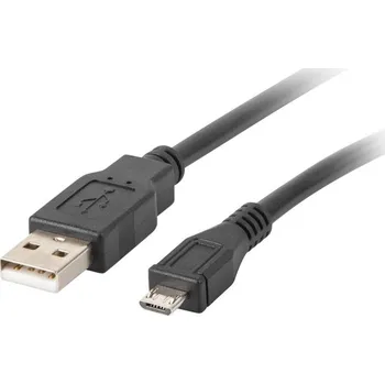 Datový kabel LANBERG Kabel USB 2.0 AM/Micro, 1m, černý