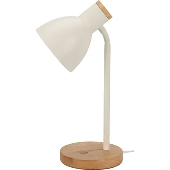 Home Styling Collection Stolní lampa v skanidinavském stylu, dřevěná podstava, 14 x 36 cm